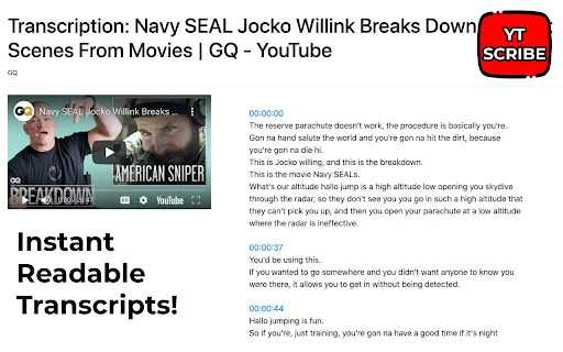 YT Scribe - Chrome Extension - AI Tool Ocean